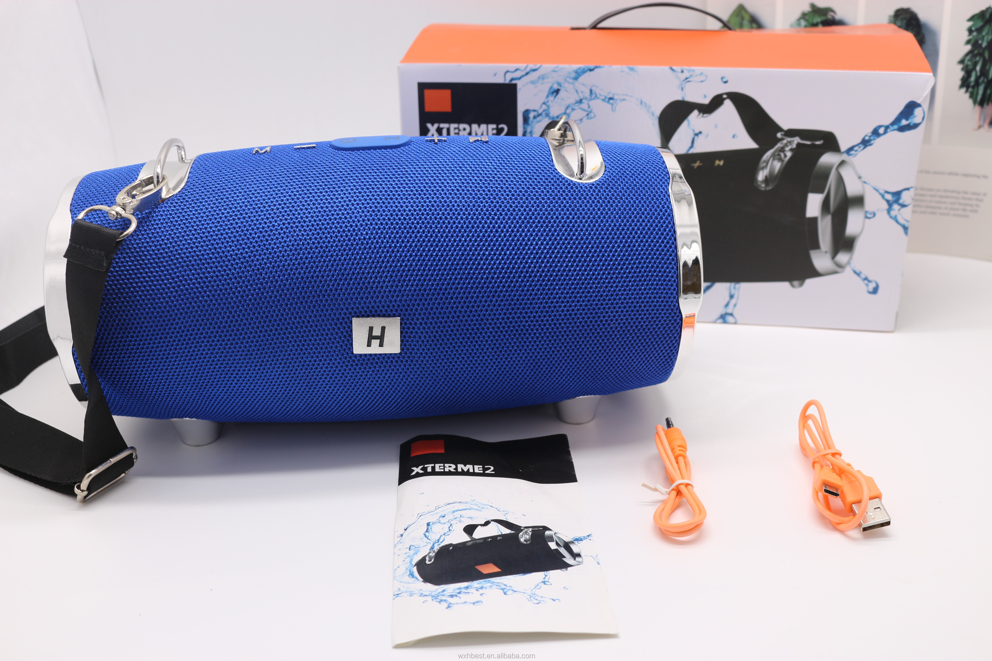 High quality 10w Fabric Xtreme 2 wireless speaker Portable Speaker bass big BT speaker support USB TF AUX FM handsfree 1500mah