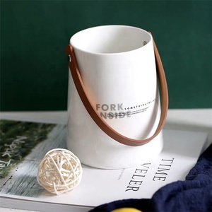 Restaurant big capacity kitchen caddy custom chopsticks spoons forks ceramic utensil holder