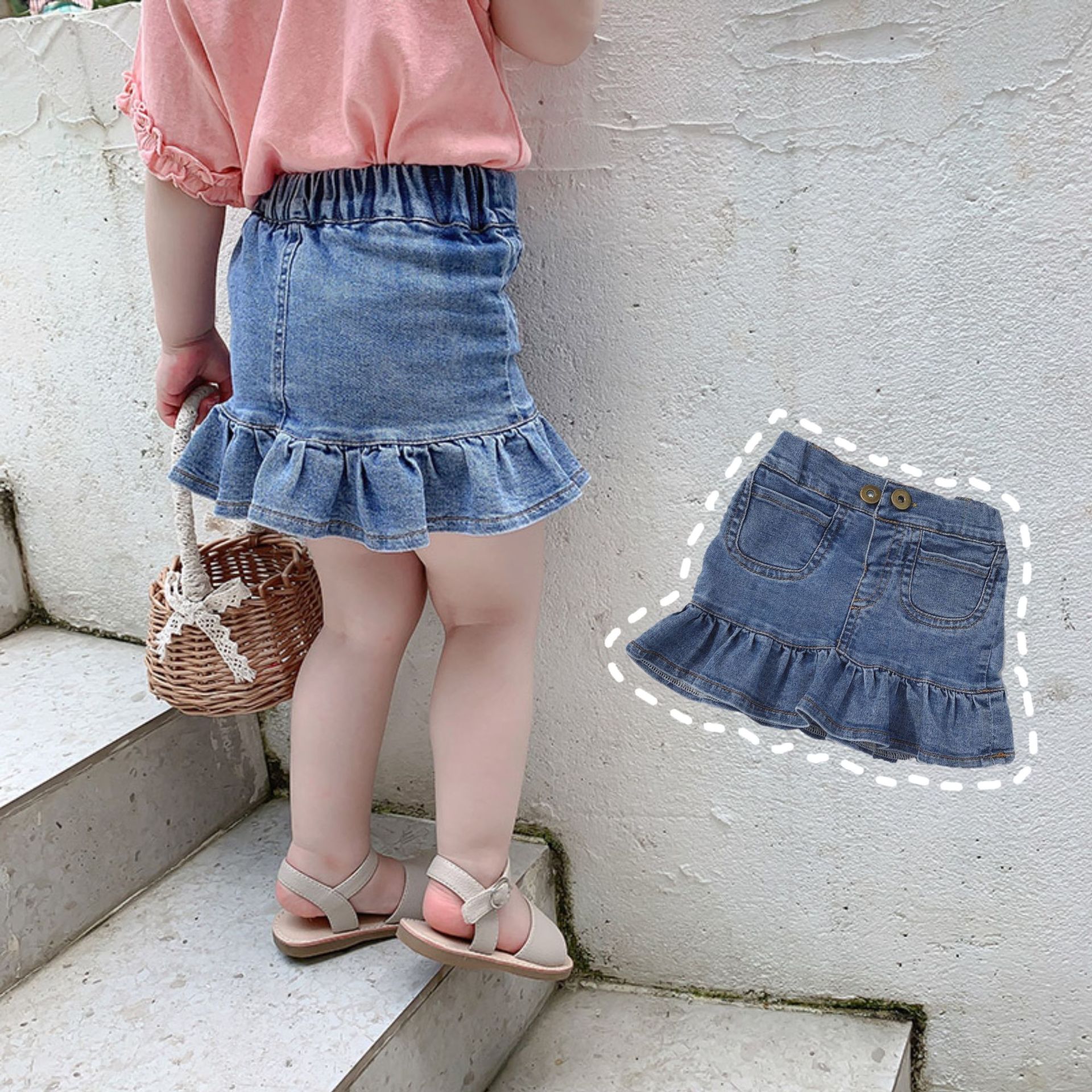 baby denim skirt 0-3 months