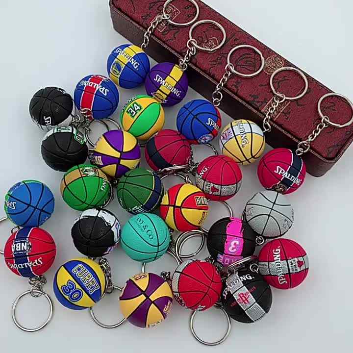 Nba Pvc Keychain Wholesale 3D Basketball Keychain Soft PVC 3D Rubber NBA Team Players ...