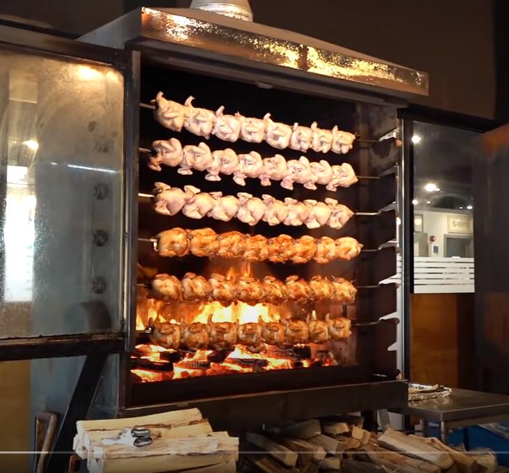 Деревянная курица-гриль, курица-гриль