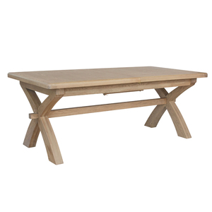Oak Extending Dining Table Sets : Cherry Tree Furniture Bern 6 8 Seater Oak Extending Dining Table With Metal Legs / All our sets of extendable dining table and chairs are made with the finest cuts of solid oak and hardwood, which have all been carefully chosen for their colour tones and superior grain patterns.