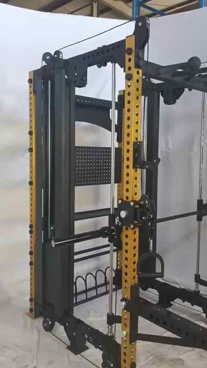 Adjustable Smith Rack Power Rack Squat Rack Retractable Multi-Function Station ...