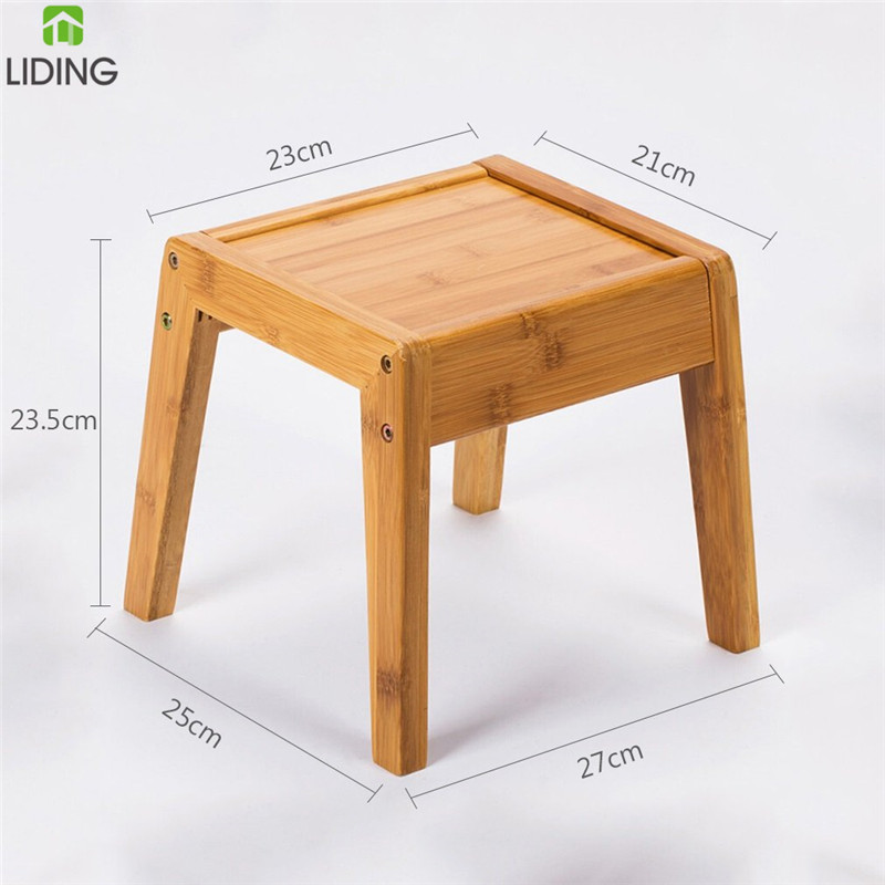 Бамбук дети шаг табурет ванная комната Детская скамейка