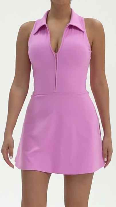 Custom Logo Cute Golf Tennis Dress Workout Athletic Dresses for Women With Pockets Shorts 2 Piece Sets Outfits Summer Clothes Custom Logo Cute Golf Tennis Dress Workout Athletic Dresses for Women With Pockets Shorts 2 Piece Sets Outfits Summer Clothes