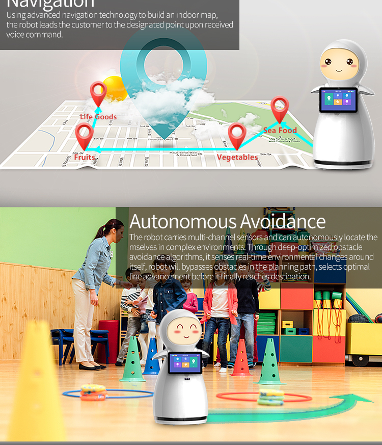 Auto Charge ABS Plastic Type and Model Toy Style robot by Laser Navigation