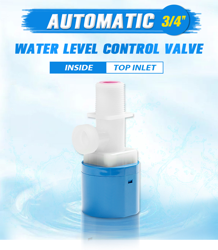 3/4 Inch mini size vertical plastic water cistern ball float valve automatic water level control valve