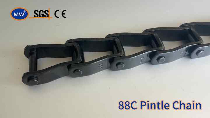 Special Purpose 88C Welded Link Transmission Chains Drop Forged Steel ...