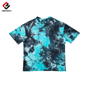 Custom 100% cotton round neck short sleeves tie dye plus size mens t shirts