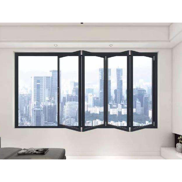 Alta resistência moldura de alumínio vidro Temperado Padrão Australiano dobrar janelas