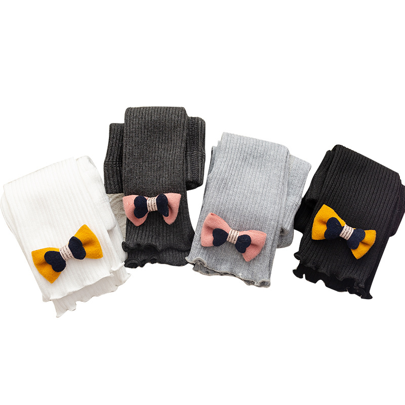 Модные Разноцветные трикотажные хлопковые колготки для маленьких девочек, хлопковые колготки для девочек