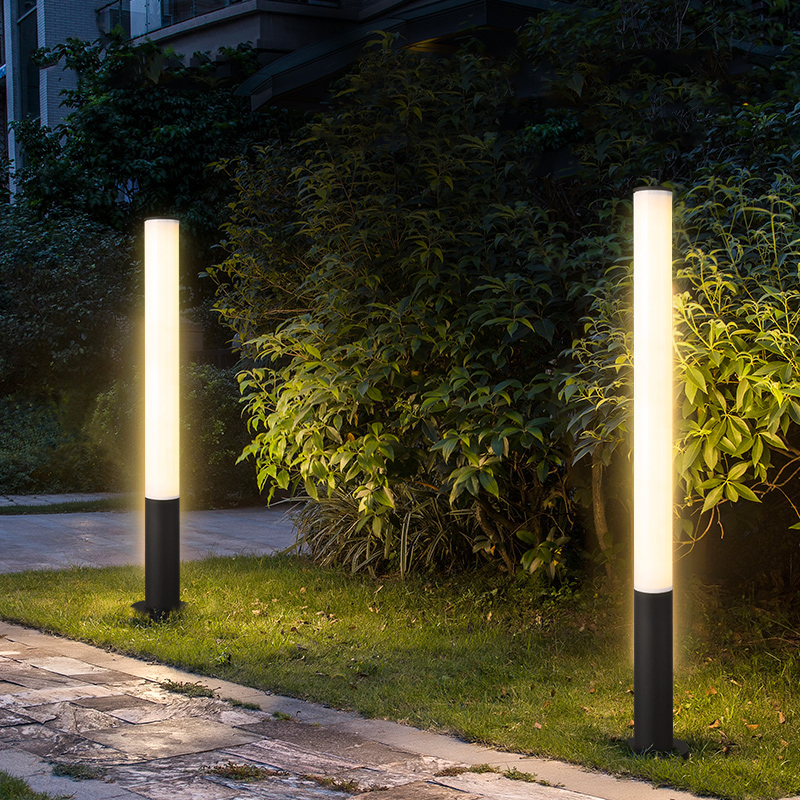 modern landscape pole light waterproof IP44 aluminum park street LED column lamp yard lawn outdoor decorative garden lamp