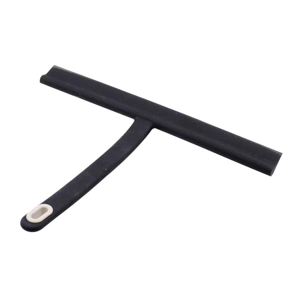 Amazon New Silicone Black/Gray Shower Squeegee Window clean wiper with Hook for Window Glass Mirror