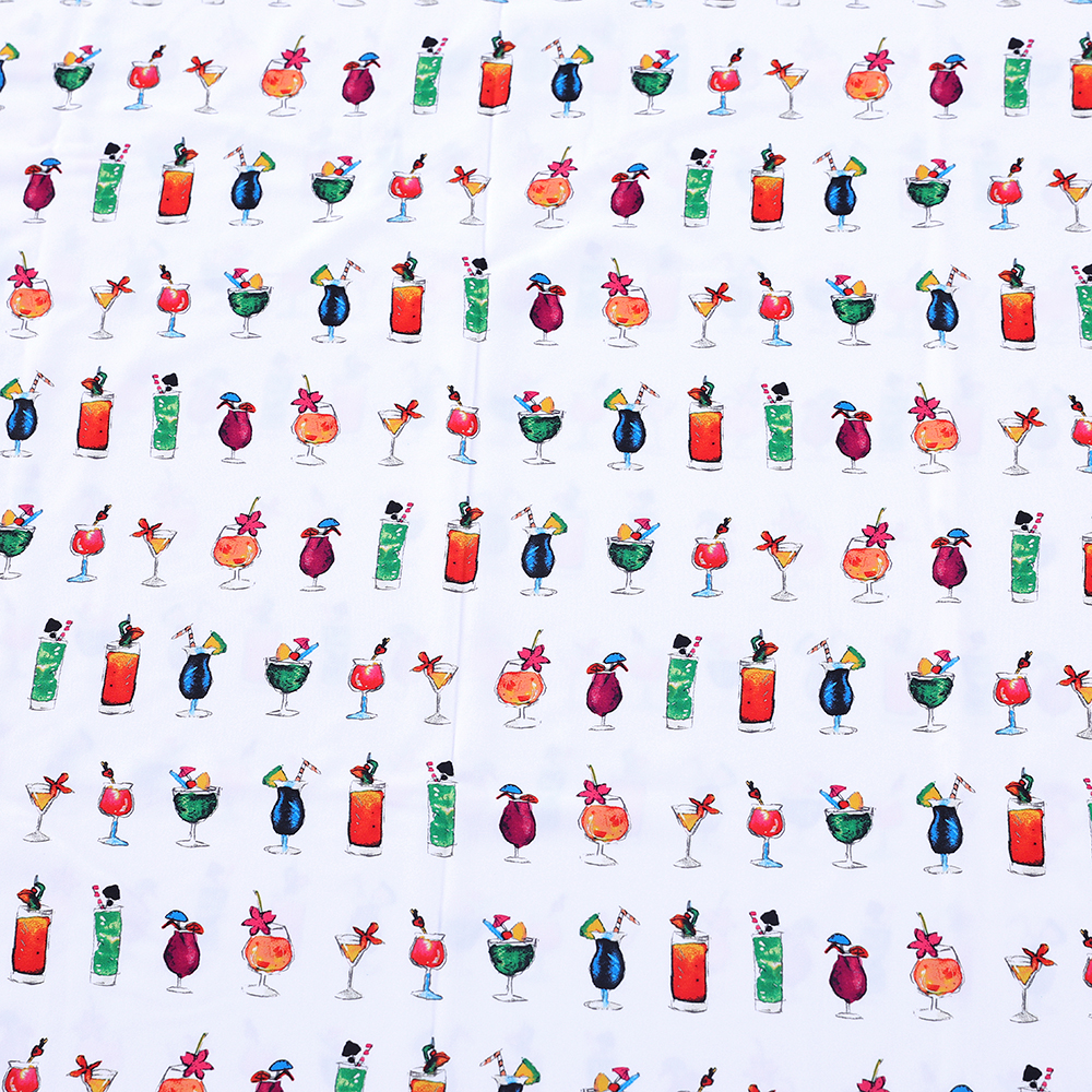 Custom Design High Quality Digital Printed Cotton French Terry Knitted