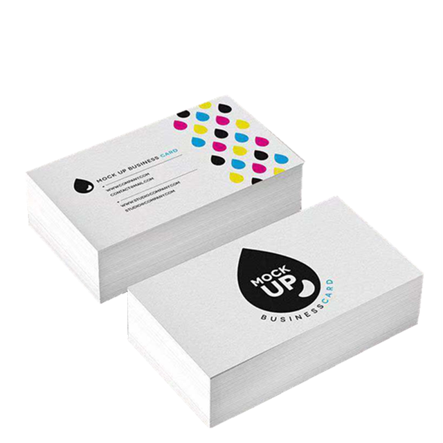 Оптовая продажа заказной дизайн логотипа рельефная Двусторонняя цветная бумага печать визитных карточек