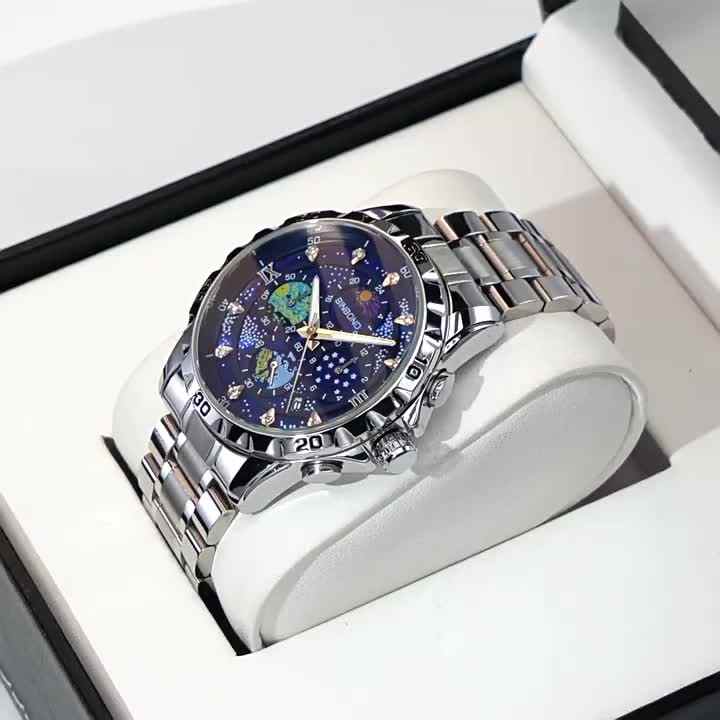 Reloj BINBOND 3225 para hombre, marca superior, moda de lujo