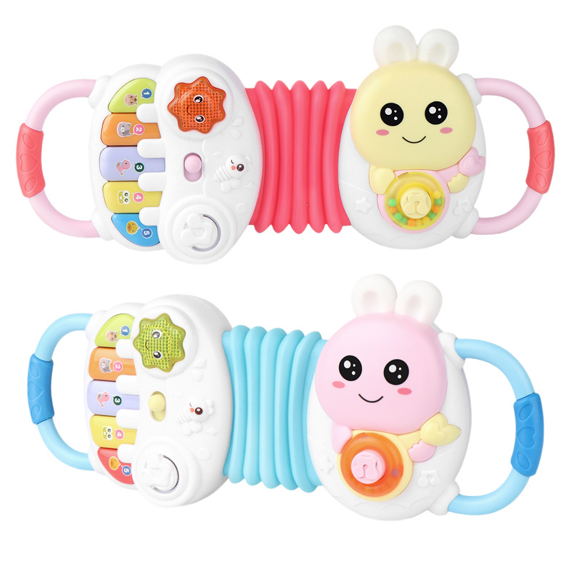 Экологичный детский музыкальный инструмент, игрушка, мультяшный кролик, дизайн, аккордеон, игрушка