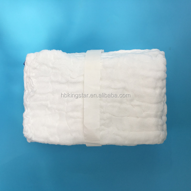 Sterile absorbent cotton gauze lap sponge 4ply/6ply/8ply laparotomy sponge for wound care