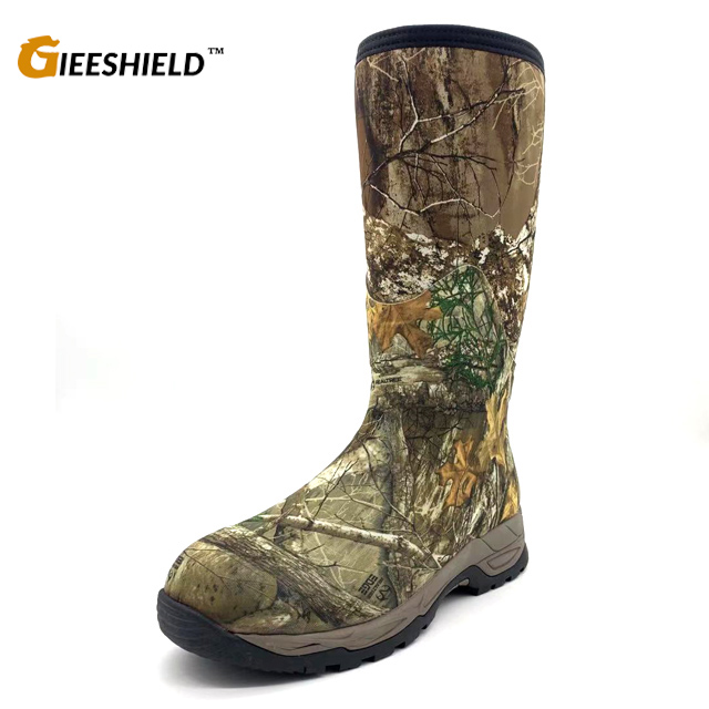 Индивидуальные мужские неопреновые камуфляжные охотничьи сапоги из резины под змеиную кожу, охотничьи сапоги