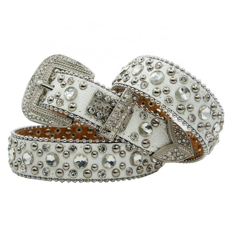 Rhinestone Cowhide Western Belts Rhinestone Cowhide Western Belts