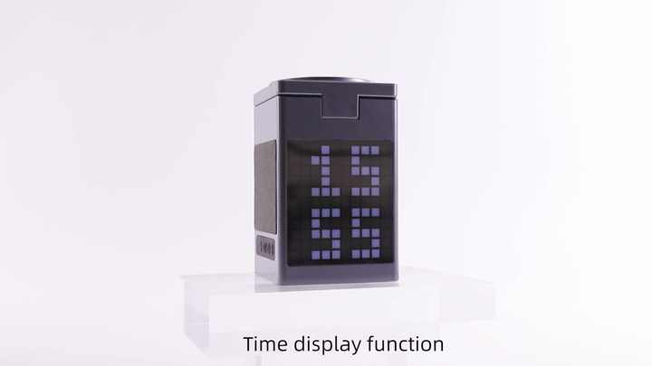 Customizable Pixel Animation RGB Led 15W Multi-Function in Wireless  Charger Fast Charging Stand With Speaker Alarm Clock