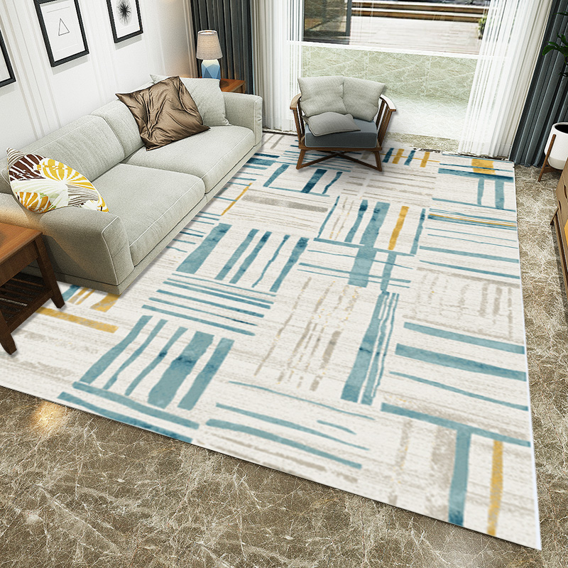 New style Nordic wind big carpet work fine soft non -slippery on moldy easy  clean living room carpet