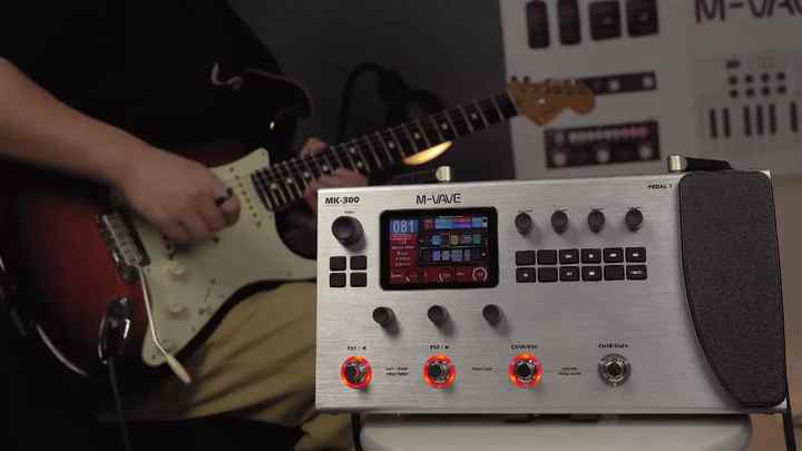 M-Vave MK-300エレクトリック/ベースギター用11エフェクト