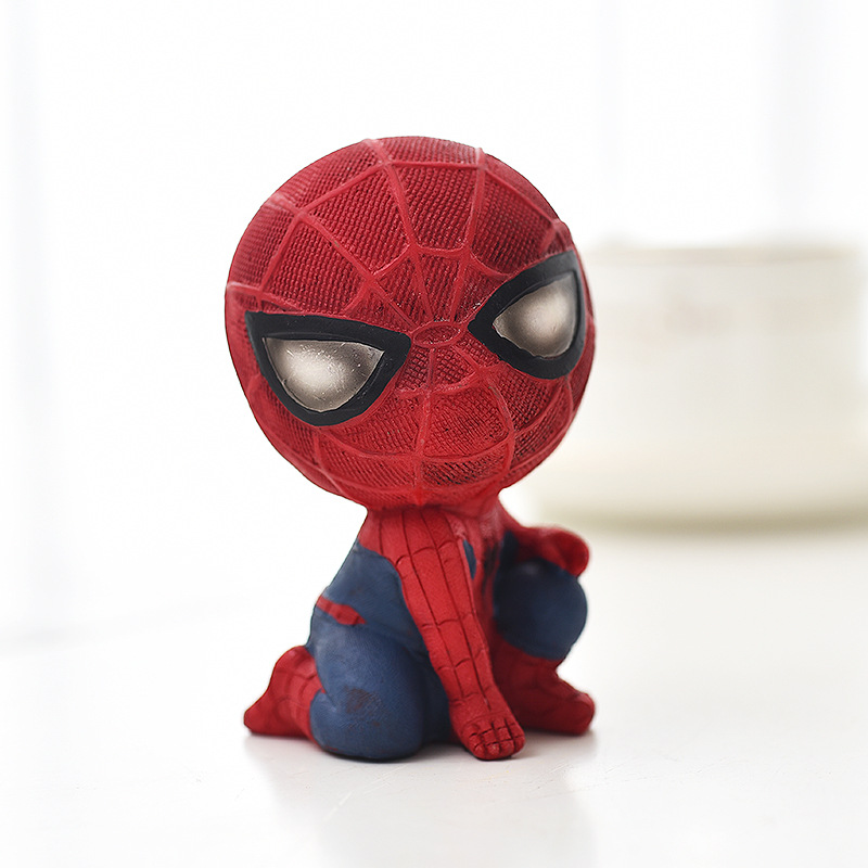 Оптовая продажа, украшение для дома, Копилка в форме человека-паука, игрушки героев Marvel, детские подарки, коробка для монет и денег