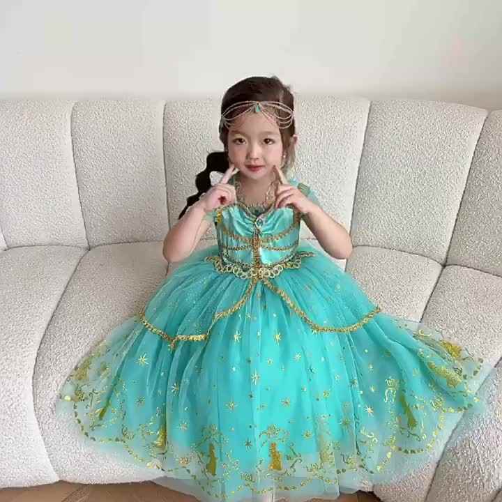 Wholesales Fancy Jasmine Dress Costumes Arabian Princess Dresses for Children Halloween Cosplay Costume Kids Girls Wholesales Fancy Jasmine Dress Costumes Arabian Princess Dresses for Children Halloween Cosplay Costume Kids Girls