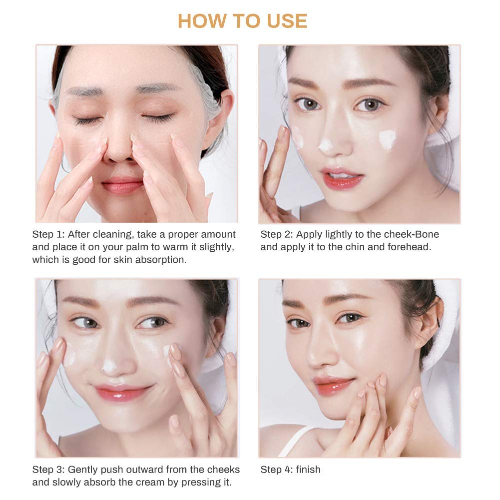 Factory Popular Organic Face Skin Care Moisturizing Whitening Cream China Plastic Bottle Private Label Adults Female 3 Years