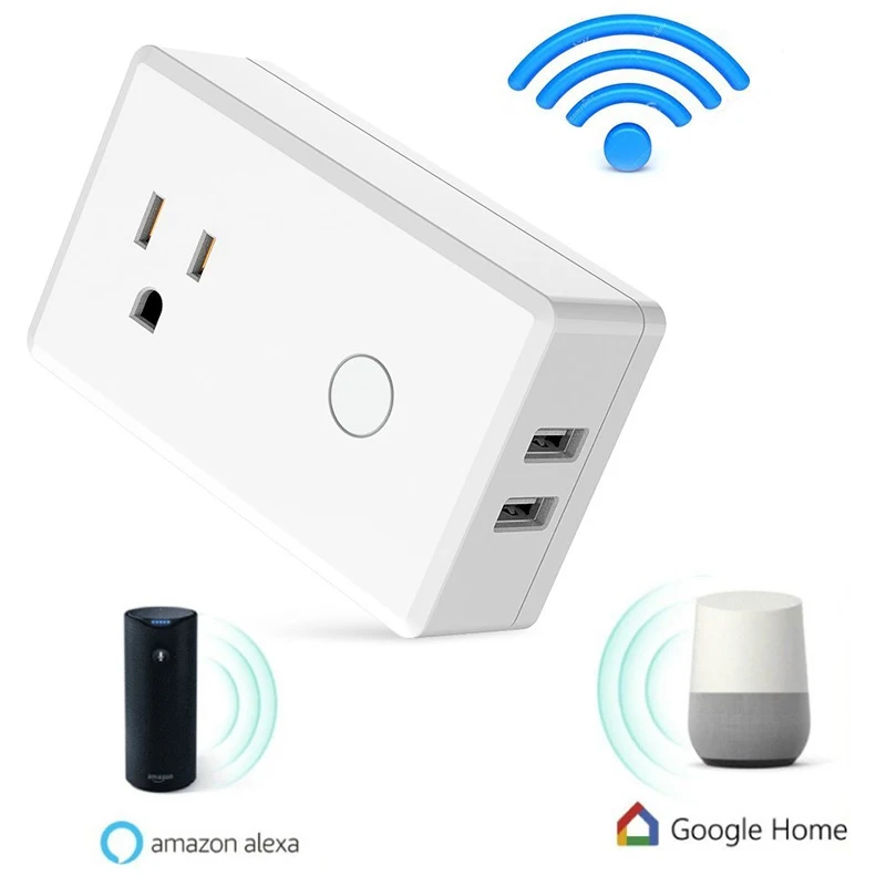ШТЕПСЕЛЬНАЯ Розетка Wifi для США с мини-переключателем для умного дома с использованием