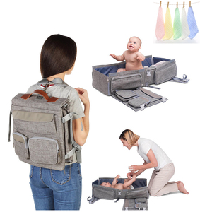 diaper bag and bassinet
