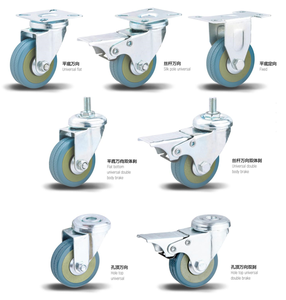 16mm 4 Ruedas para Muebles con Freno Ruedas Giratorias de 2 Pulgadas Silenciosas Tipo U F/érula Caster Pivotantes para Carro,Mesa,Muebles de Paleta,Maquinaria Peque/ña,Cama para Ni/ños