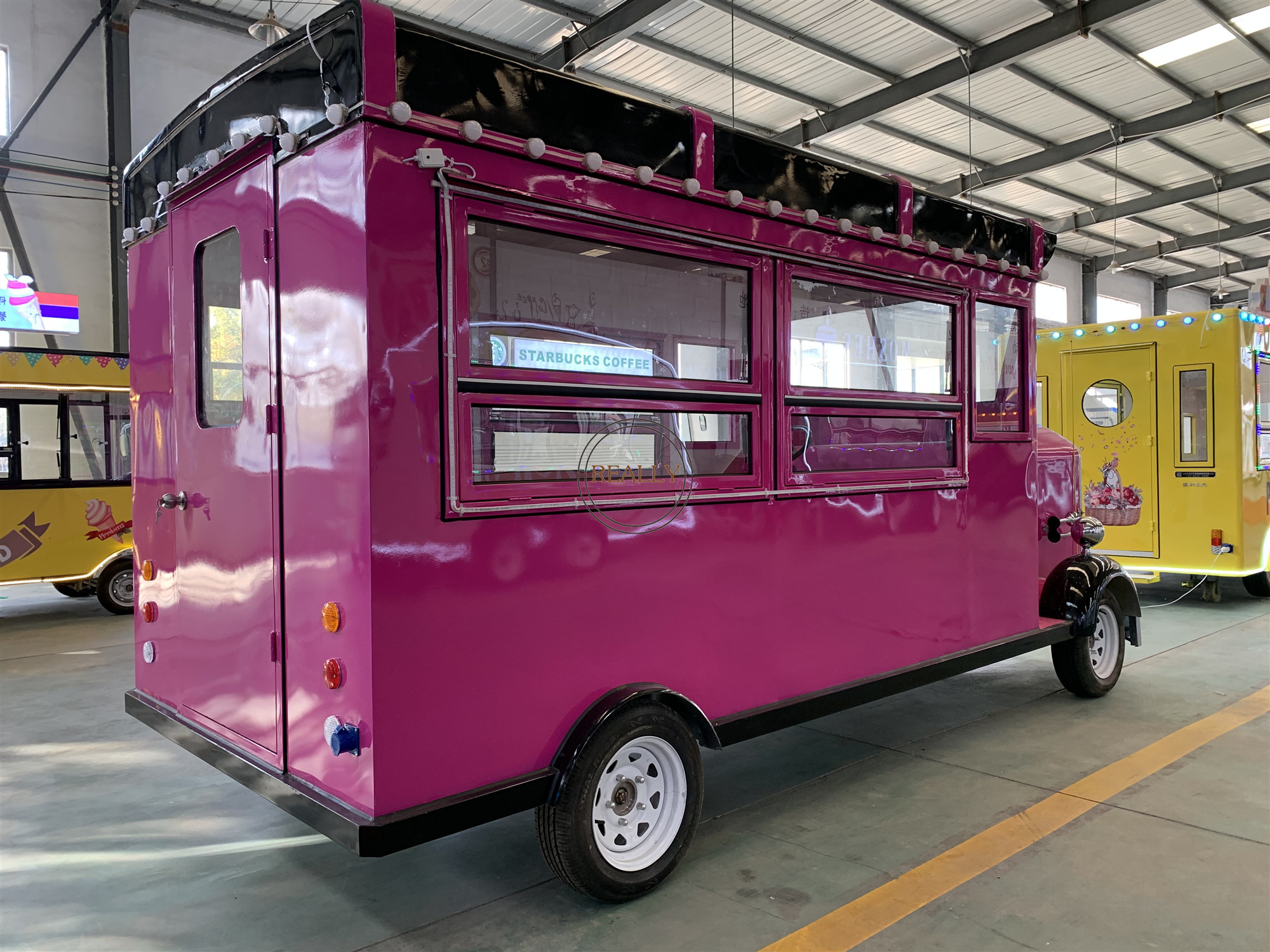 5m大码咖啡和冰淇淋食品卡车移动食品车辆冰淇淋食品车出售欧洲