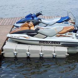 Dermaga Platform Apung Parkir Kapal Peralatan Lambung Pontoon Plastik HDPE