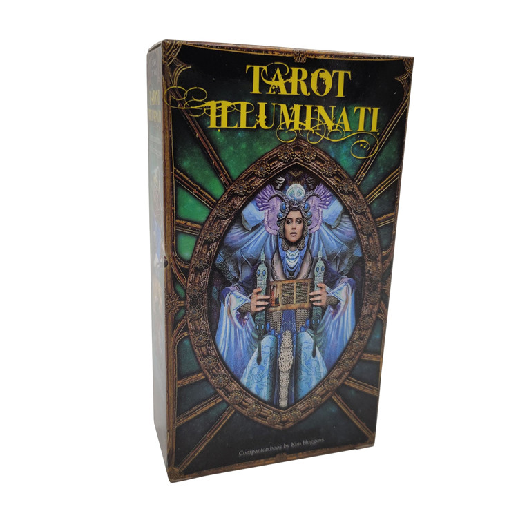 Оптовая продажа, индивидуальная печать карт Таро, золотые позолоченные края, черная печать на продажу