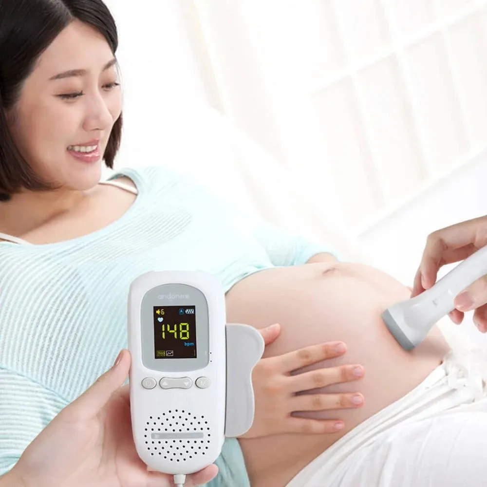 Xiaomi Mijia Andon Doppler Fetal Heartbeat Detector FD-600G 2.0MHz Advanced Sensitive Probe Smart Reduce Noise Explore For Baby