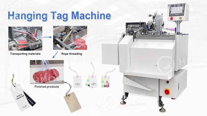 Garment Hang Tag Making Machine Automatic Clothing Hang Tag String ...