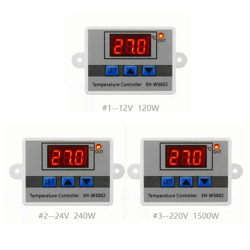 W3002 XH-W3002 digital thermostat temperature controller switch board DC 12V 24V AC 110V 220V