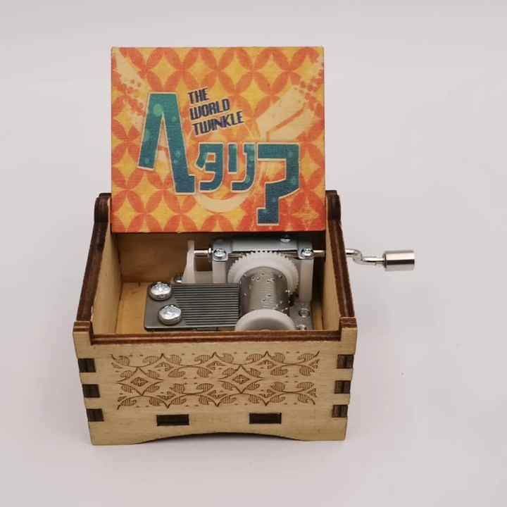 Anime Hetalia Wooden Music Box - Marukaite Chikyuu Melody