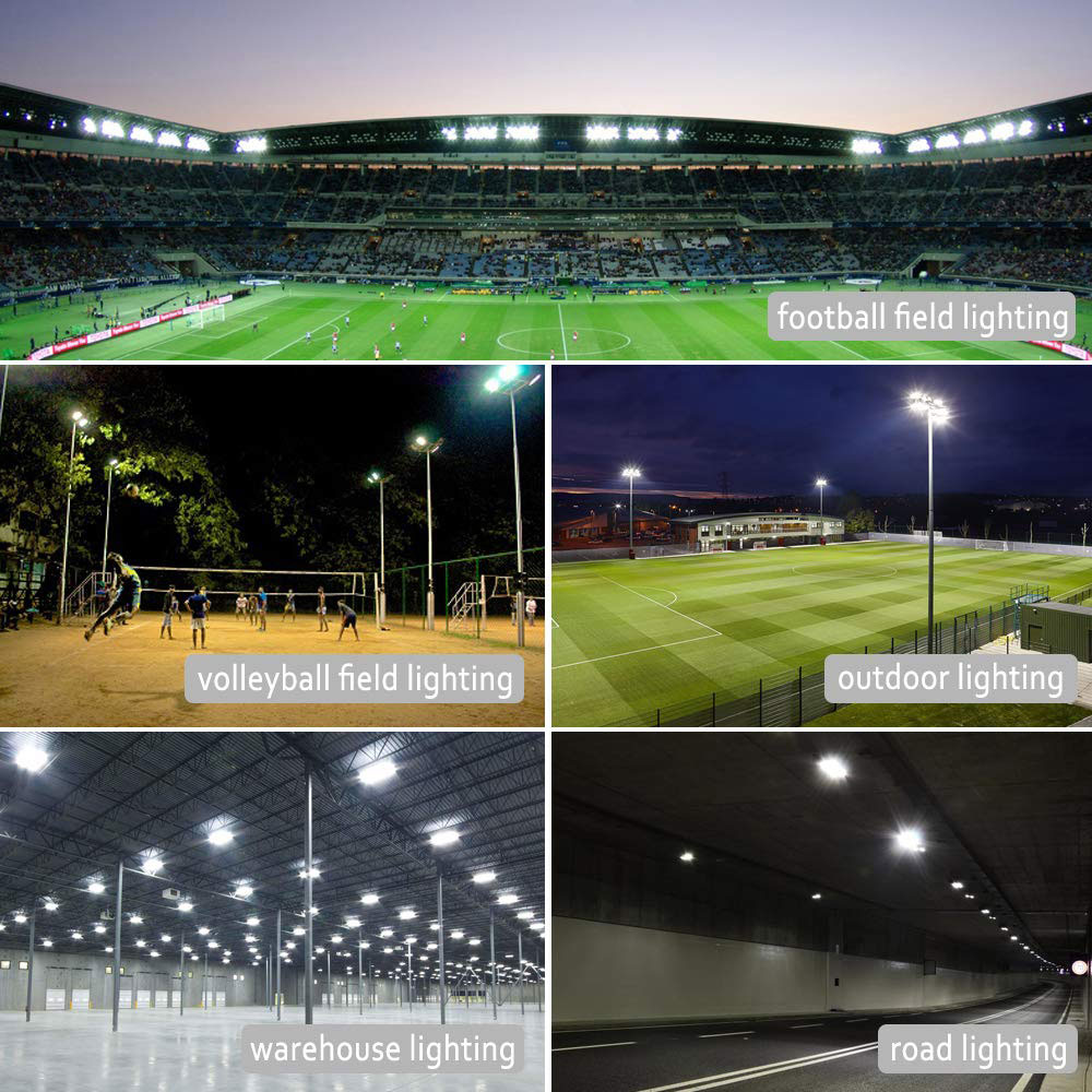 Tennis Court 220V Sports Lighting 200W 300W Lampu Banjir Dengan Proyektor LED Sensor Fotosel