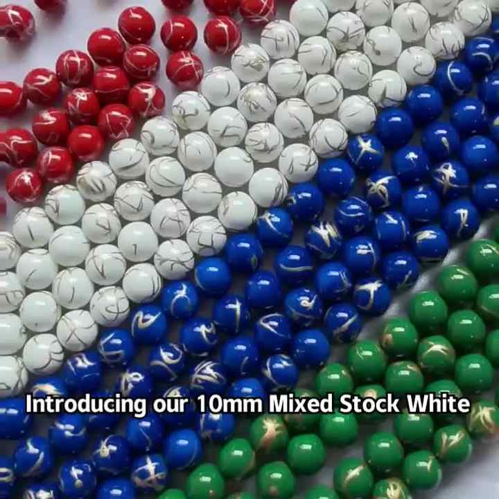 Stock for Sale 10mm Round Shape Beads Wholesale Glass Beads