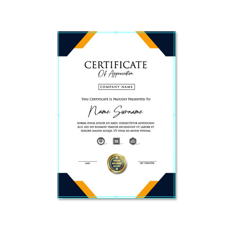 Формат a4, офсетная печатная бумага, сертификат и сертификат окончания учебного класса, печатная бумага и картонная печать на заказ