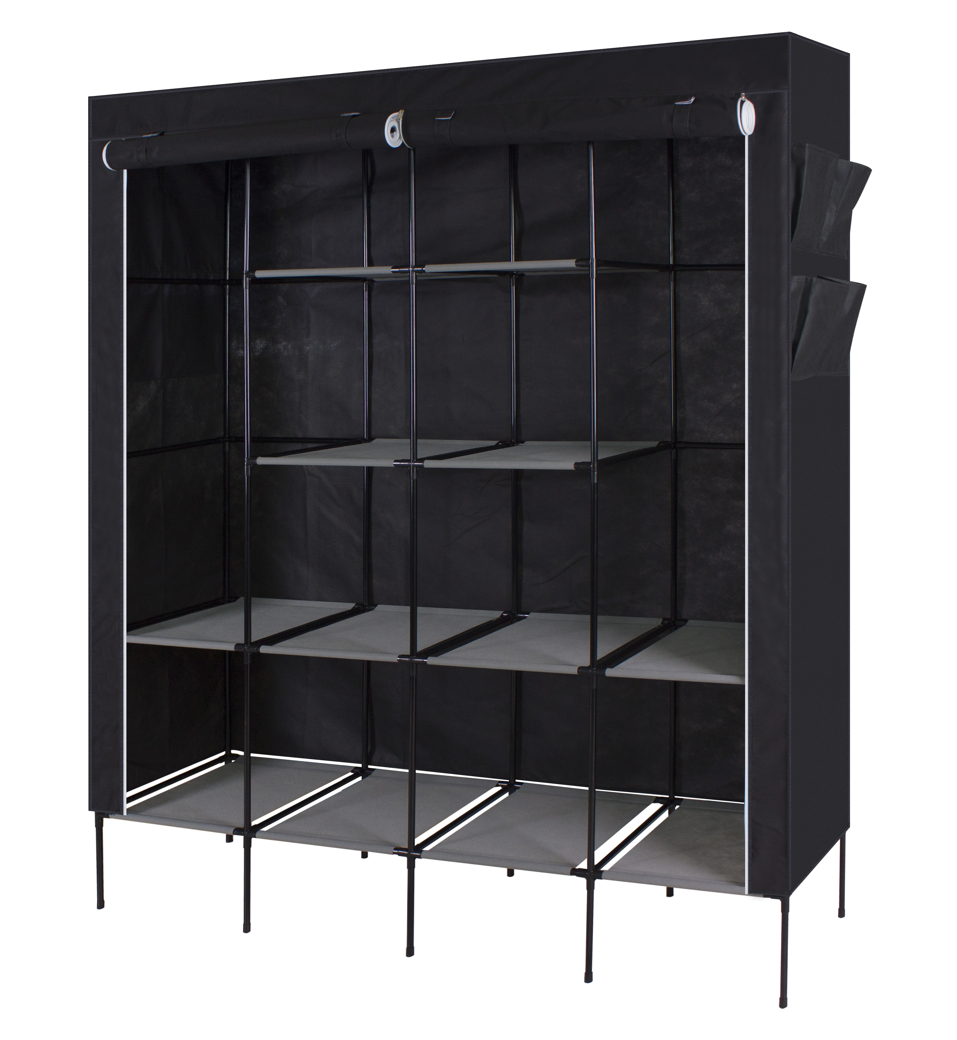 Большой размер, портативный, простой в сборке, нетканый, подвесной шкаф для одежды