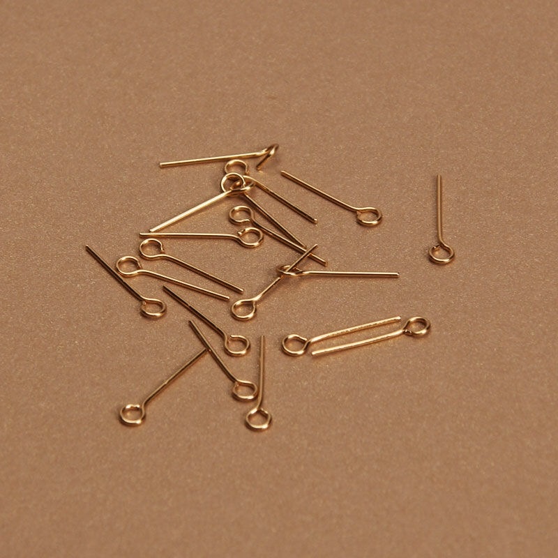 Eyepins 50mm Lovely Rose Gold Plated Brass Straight Eye Pins Various packs