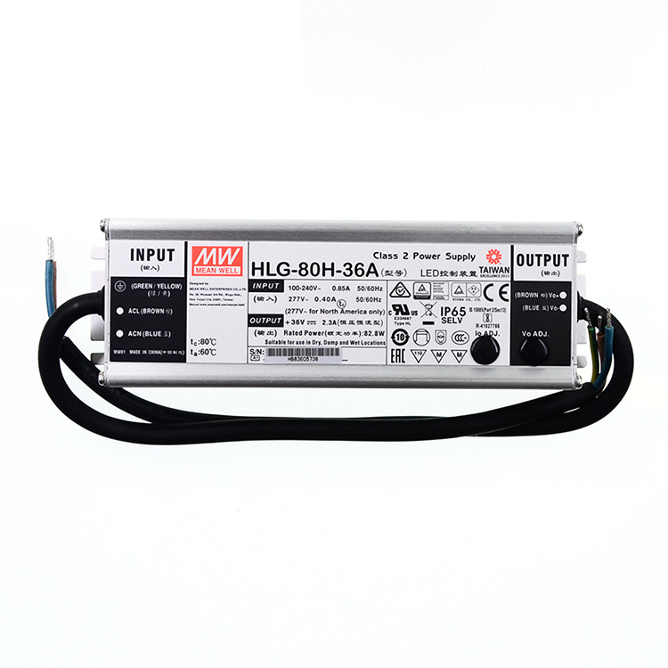 MEANWELL HLG-80H-12A 12V 5A Meanwell HLG-80H 12V 80W блок питания для светодиодного драйвера типа A