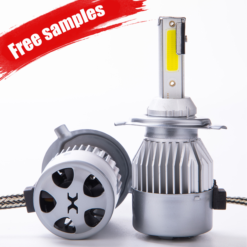 Бесплатные образцы C9 + 5 H4 светодиодные фары 12 в 28 Вт 4500 лм H7 H11 Автомобильные светодиодные фары IP68 в автомобильной системе освещения