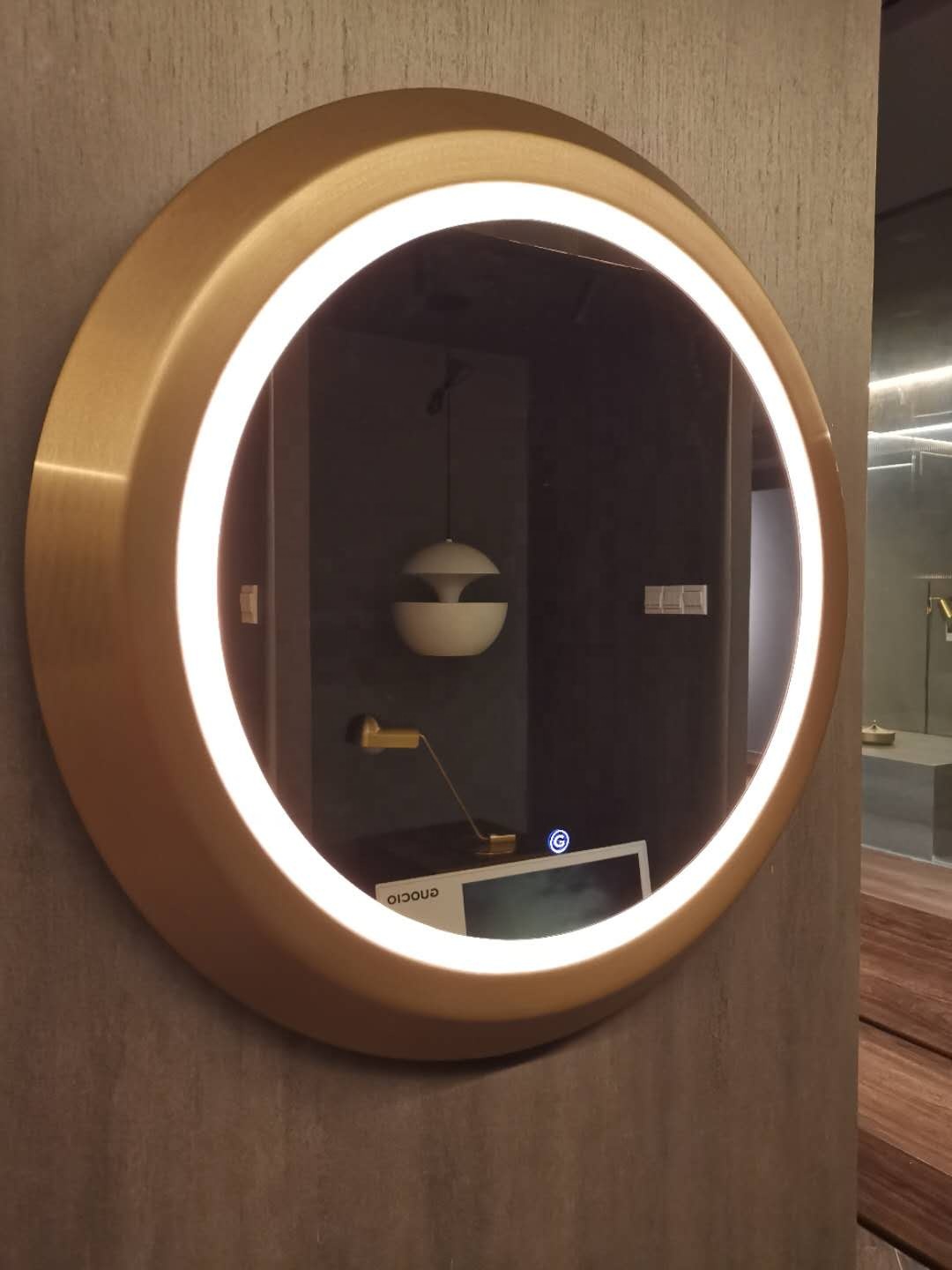 Wall mirror Light orginal design  Aluminum water proof bath room Touching LED Stepless gallery hotel home morden gallery