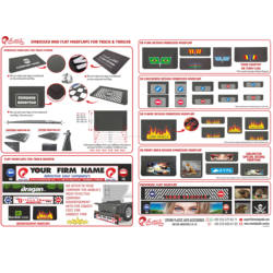 Logotipo personalizado Impresso Logotipo Da Empresa Reboque Do Caminhão Mud Flaps MudFlaps Especial