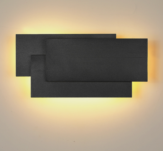 Aluminum white wall lamp indoor hotel wall lamp decorative led source for Corridor background wall